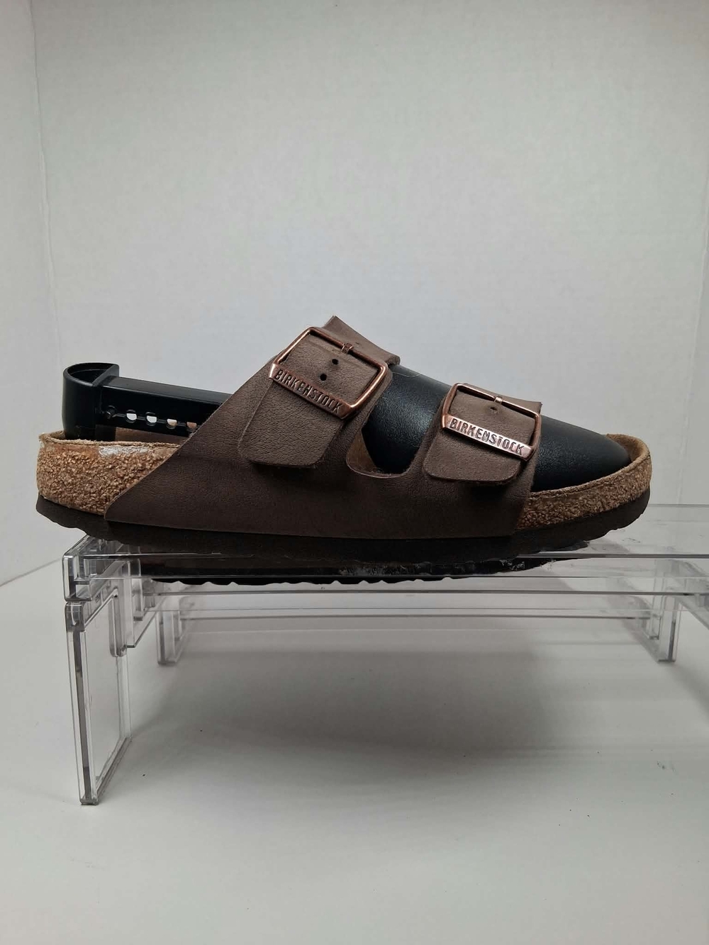 Birkenstock Milano Two-Buckle Slide Sandal - Brown Sz:7 Women's
